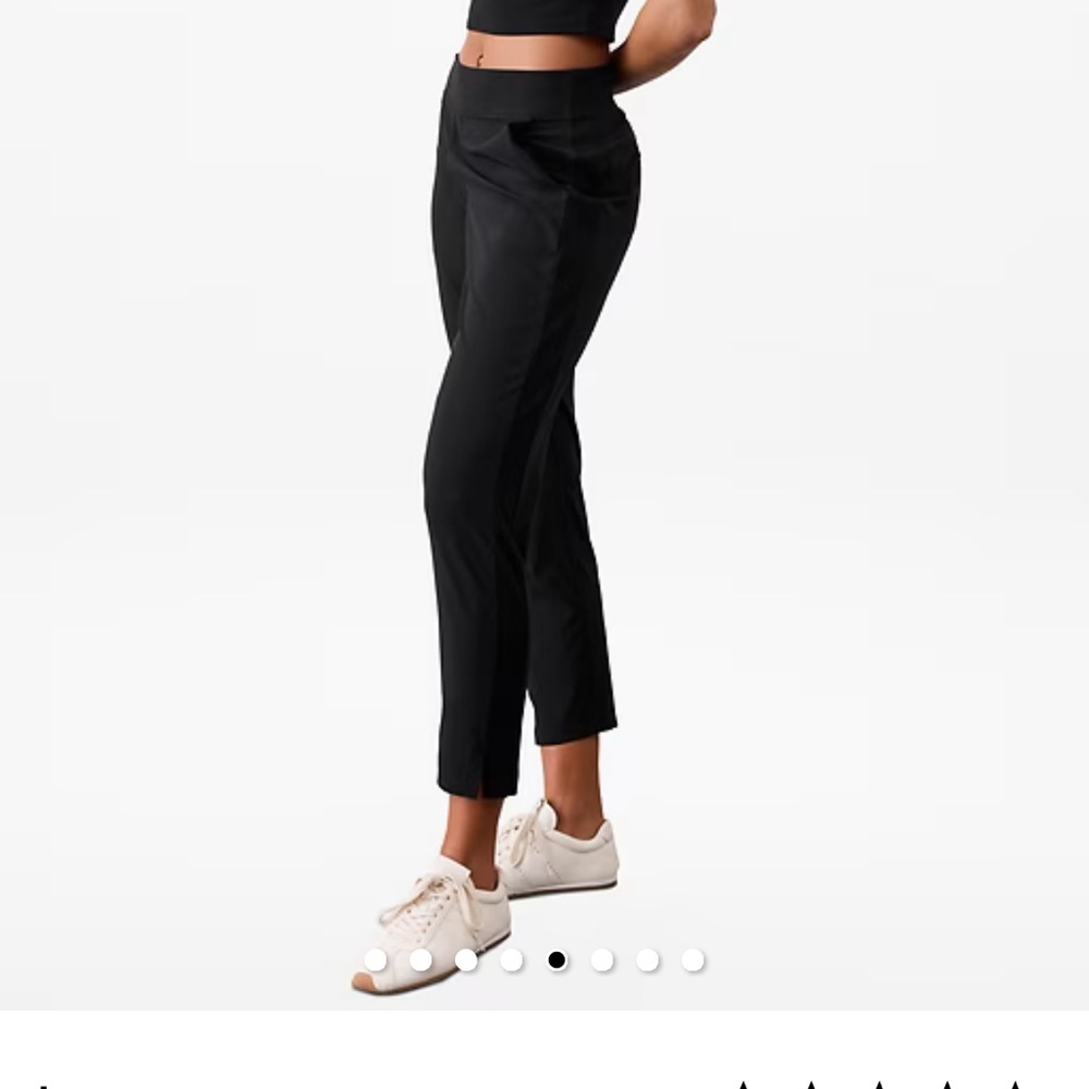 Athleta Black Brooklyn Black Ankle Pants